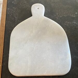 White Marble Paddle Cutting/Serving Board appetizer size